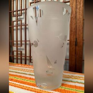 Vintage post modern glass vase